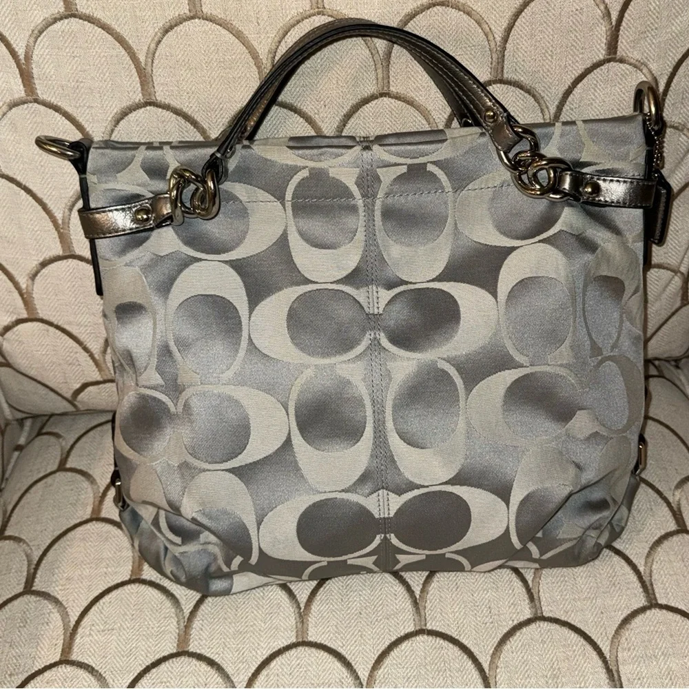 Coach Brooke Sateen Signature Shoulder Bag L1176- F17183 - Picture 4 of 16